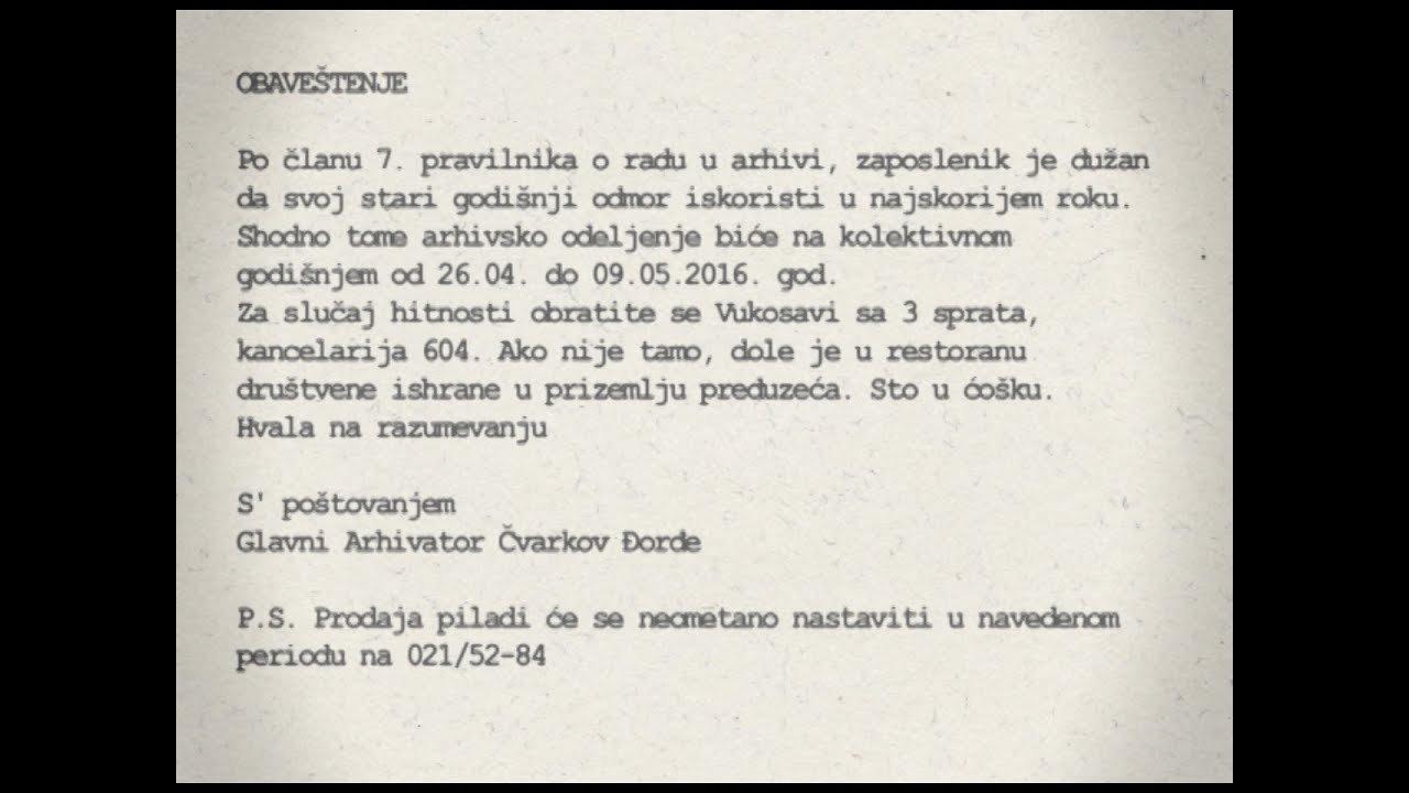 Obaveštenje