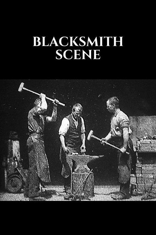 Download Blacksmithing Scene poster