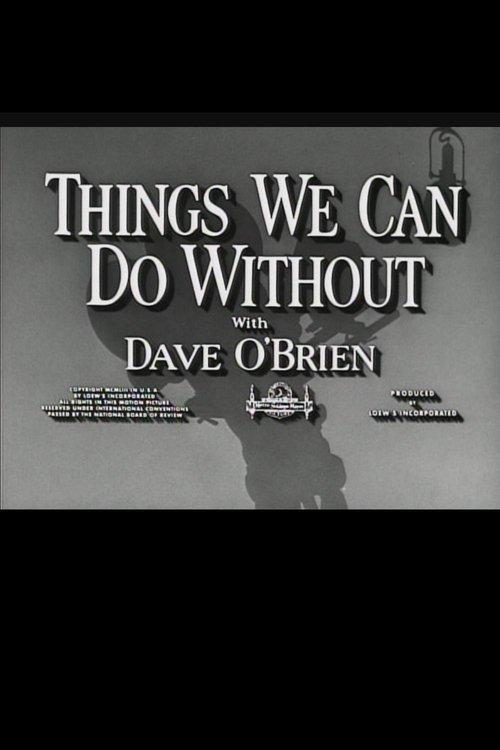 Download Things We Can Do Without poster