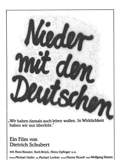 Download Nieder mit den Deutschen poster