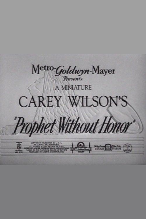 Download Prophet Without Honor poster