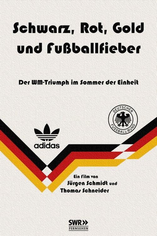 Download Schwarz, Rot, Gold und Fußballfieber poster